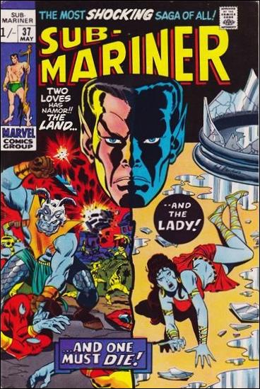 Sub-Mariner (1968) issue 37-B UK Price Cover