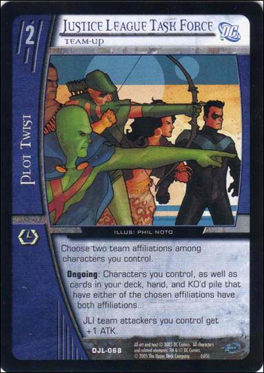 Justice League of America: VS System (Base Set)   card DJL-068 Justice League Task Force