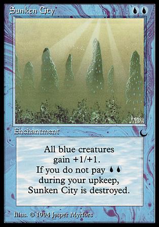 Magic the Gathering: The Dark (Base Set) card 36 Sunken City