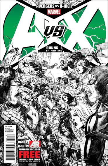 Avengers vs X-Men issue 1-P Jim Cheung "Sketch" Cover (6th Printing)