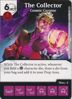 Marvel Dice Masters Guardians of the Galaxy  card 36 The Collector:  Cosmic Curator 