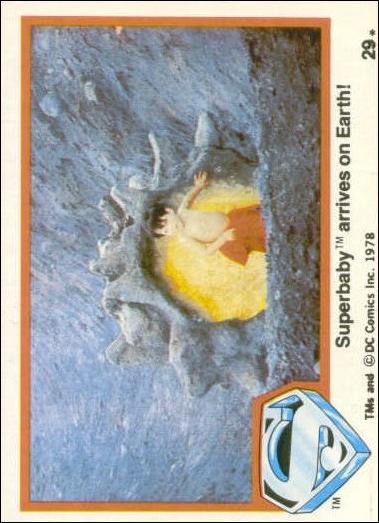 Superman (Movie) Series 1 (Base Set) card 29 Superbaby arrives on Earth!