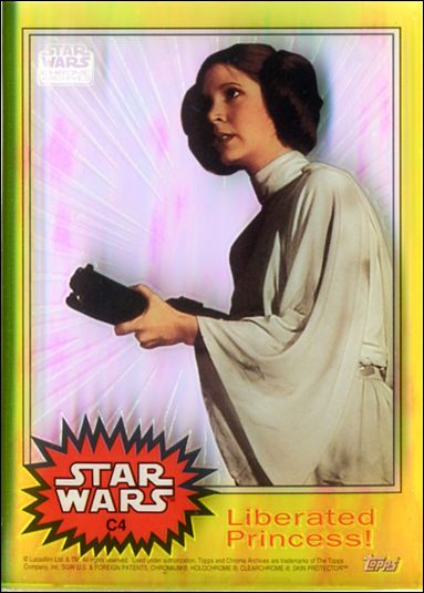 Star Wars Chrome Archives (Clear Chrome Subset) card C4 Liberated Princess!