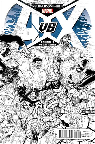 Avengers vs X-Men issue 2-D Nick Bradshaw 1:200 Sketch Cover