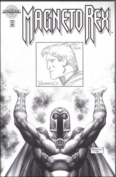 Magneto Rex issue 1-D Dynamic Forces B&W Remarked Cover 1/600