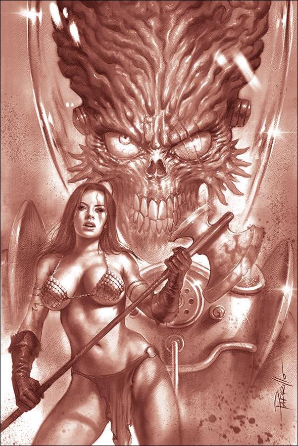 Mars Attacks Red Sonja issue 1-N Lucio Parrillo 1:25 Red Tint Virgin Cover