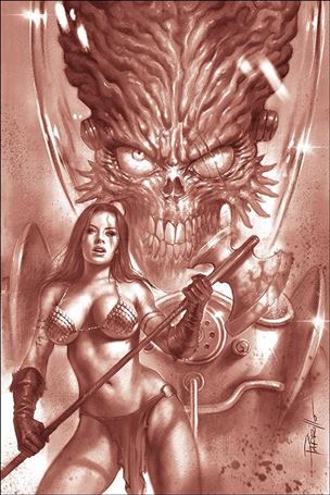Mars Attacks Red Sonja issue 1-N Lucio Parrillo 1:25 Red Tint Virgin Cover