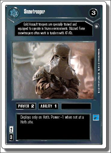 Star Wars: Hoth Revised (Base Set) card 10 Snowtrooper