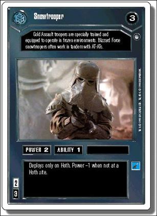 Star Wars: Hoth Revised (Base Set) card 10 Snowtrooper