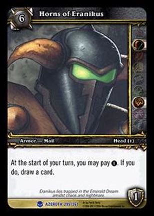 World of Warcraft: Heroes of Azeroth (Base Set) card 295 Horns of Eranikus