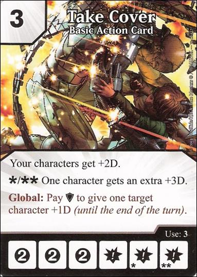 Marvel Dice Masters Avengers vs. X-Men  card 33 Take Cover: Basic Action Card
