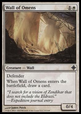 Magic the Gathering: Rise of the Eldrazi (Base Set) card 53 Wall of Omens