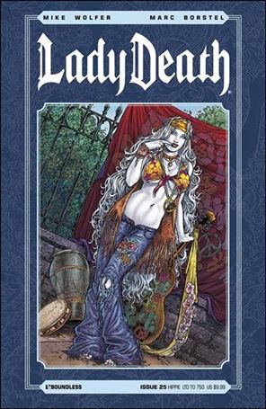 Lady Death (2010) issue 25-GC Hippie Cover 1/750