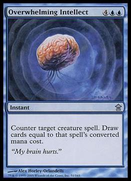 Magic the Gathering: Saviors of Kamigawa (Base Set) card 51 Overwhelming Intellect