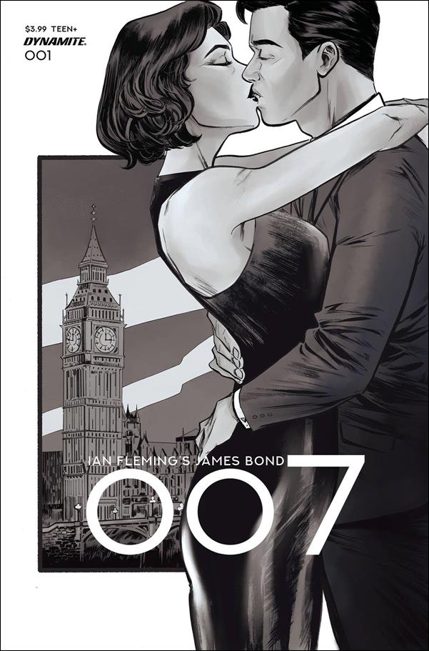 007 issue 1-I Soo Lee 1:7 Black & White Cover