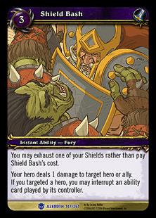 World of Warcraft: Heroes of Azeroth (Base Set) card 147 Shield Bash