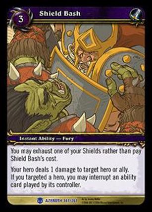 World of Warcraft: Heroes of Azeroth (Base Set) card 147 Shield Bash