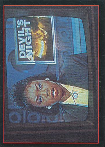 Crow: The Movie (Base Set) card 67 Devil's Night on the News