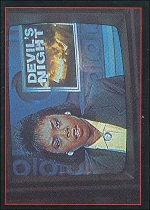 Crow: The Movie (Base Set) card 67 Devil's Night on the News