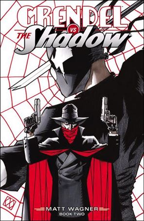 Grendel vs The Shadow issue 2-B Black White & Red Cover