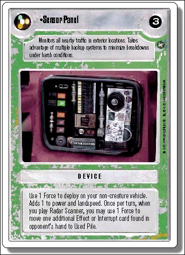 Star Wars: A New Hope Revised (Base Set) card 110 Sensor Panel