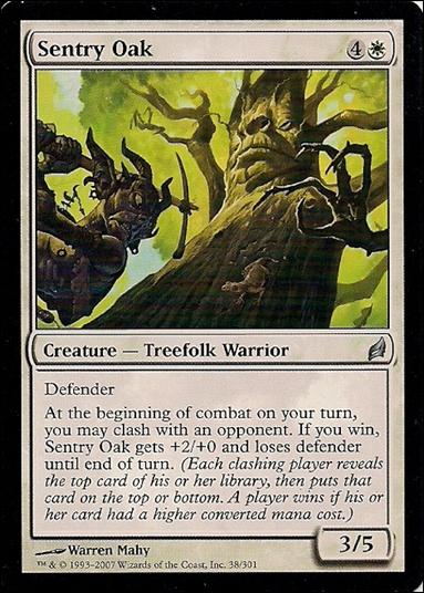 Magic the Gathering: Lorwyn (Base Set) card 38 Sentry Oak