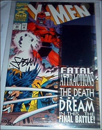 X-Men (1991) issue 25-F Catch a Star (Signed by Fabian Nicieza) 1/5000