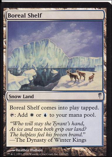 Magic the Gathering: Coldsnap (Base Set) card 144 Boreal Shelf