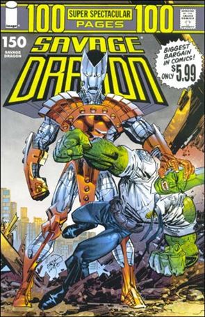 Savage Dragon (1993) issue 150-B Yellow Logo Cover