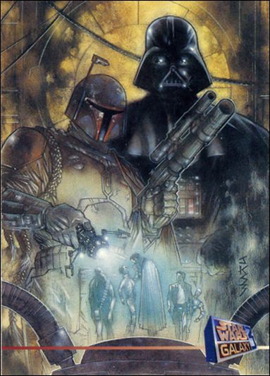 Star Wars Galaxy: Series 3 (Promo) card P8 Boba Fett and Darth Vader