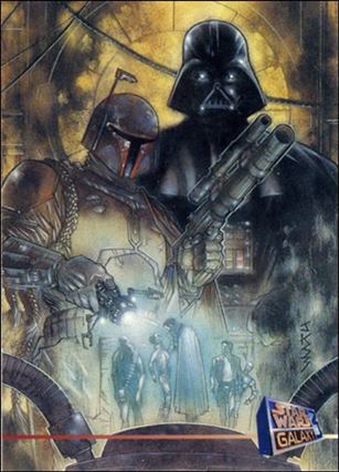 Star Wars Galaxy: Series 3 (Promo) card P8 Boba Fett and Darth Vader