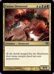 Magic the Gathering: Conflux (Base Set) card 107 Fusion Elemental