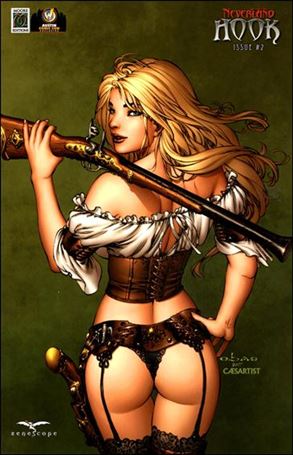 Grimm Fairy Tales: Neverland Hook issue 2-C Wizard World Austin / Moore Editions Cover 1/250