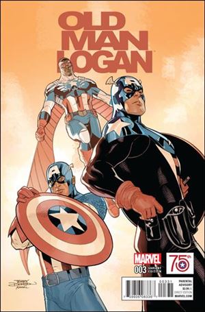 Old Man Logan (2016) issue 3-C Terry Dodson 1:50 Captain America 75th Annv Cover