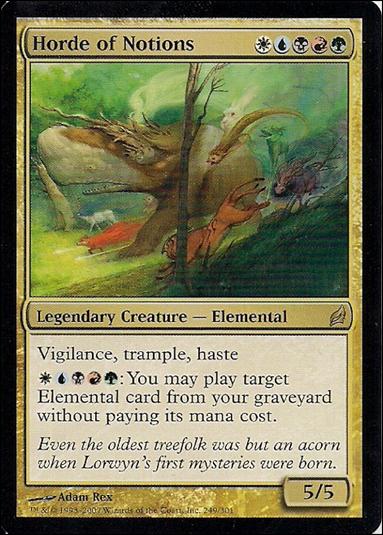 Magic the Gathering: Lorwyn (Base Set) card 249 Horde of Notions