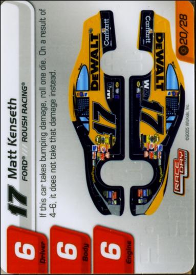 NASCAR Race Day 2005 (Base Set) card 20.1 Matt Kenseth