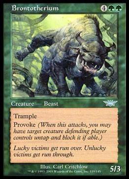 Magic the Gathering: Legions (Base Set) card 119 Brontotherium