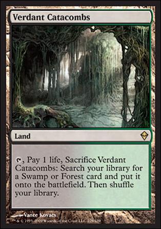 Magic The Gathering: Zendikar (Base Set) card 229 Verdant Catacombs