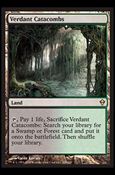 Magic The Gathering: Zendikar (Base Set) card 229 Verdant Catacombs