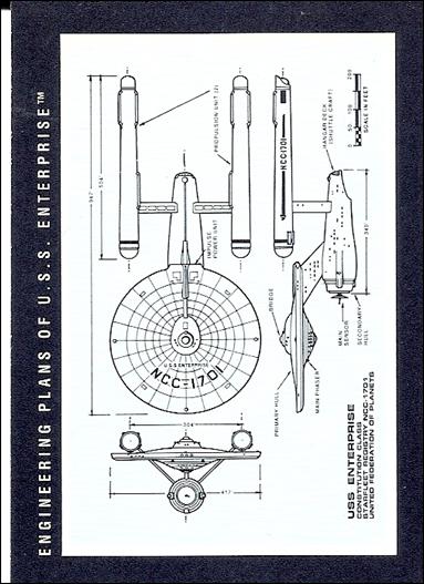 Star Trek 25th Anniversary: Series 2 (Base Set) card 251 Engineering Plans of U.S.S Enterprise