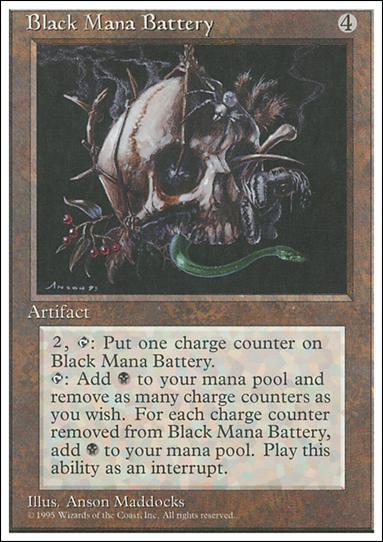 Magic the Gathering: 4th Edition (Base Set) card 298 Black Mana Battery