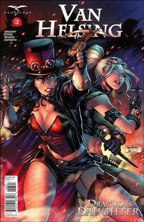 Van Helsing vs. Dracula's Daughter issue 3-B Sheldon Goh Cover