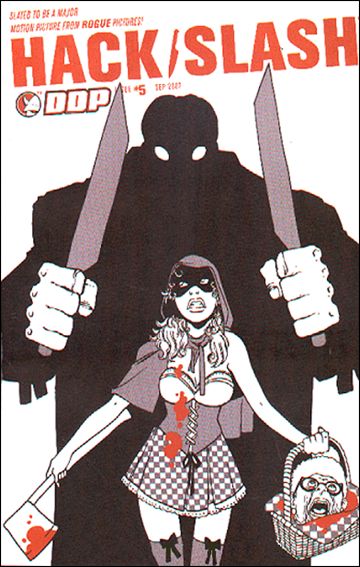 Hack/Slash: The Series issue 5-C Tim Seeley Black, White and Red Cover