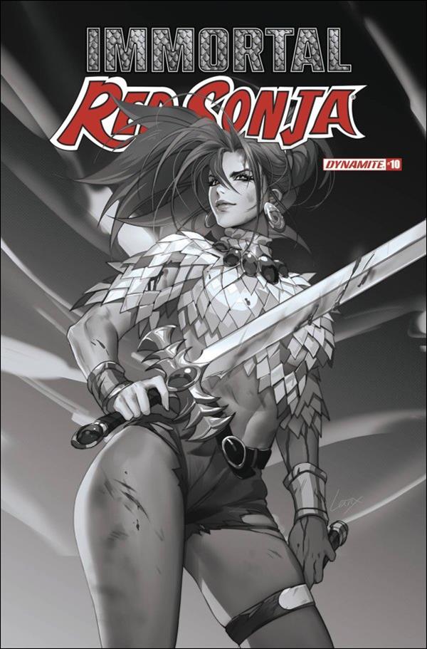 Immortal Red Sonja issue 10-F Leirix Li 1:10 B&W Cover