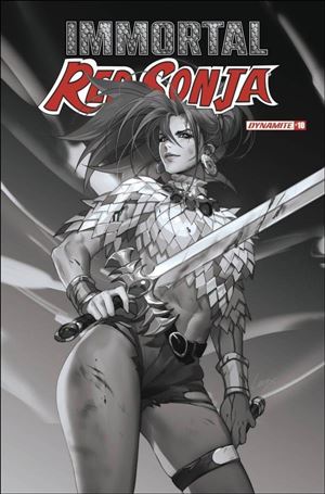 Immortal Red Sonja issue 10-F Leirix Li 1:10 B&W Cover