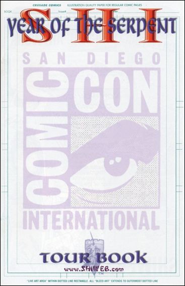 Shi: Year of the Serpent Tour Book issue 1-C San Diego Comic-Con Blank Cover