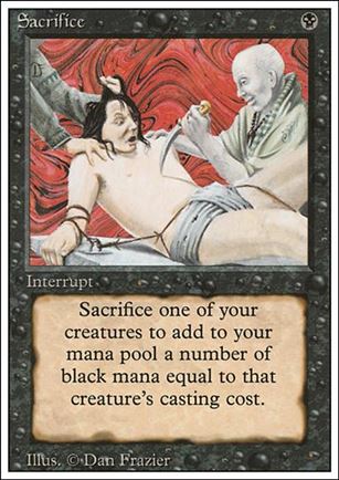 Magic the Gathering: Revised (Base Set) card 126 Sacrifice