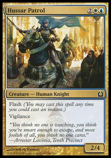 Magic the Gathering: Return to Ravnica (Base Set) card 169 Hussar Patrol