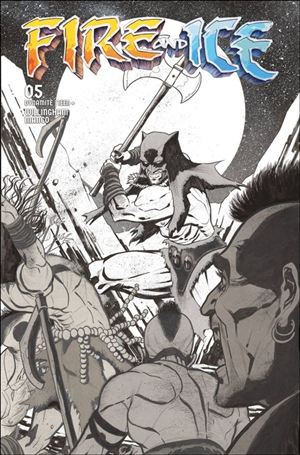 Fire and Ice issue 5-E Sedat Oezgen B&W 1:10 Cover