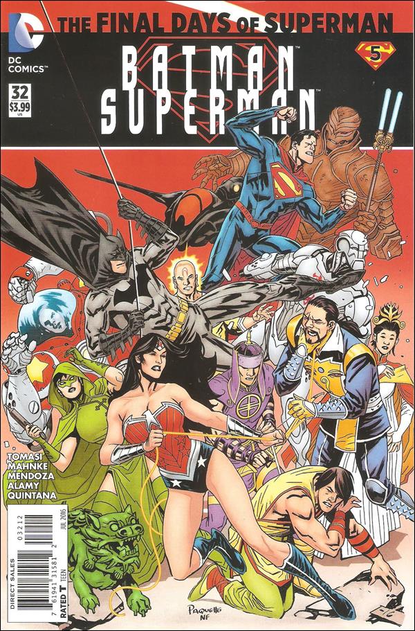 Batman/Superman (2013) issue 32-B Red Cover (Second Print)